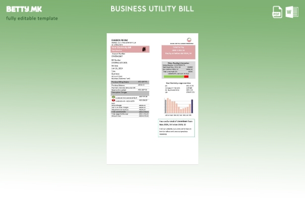 Сметка за електрична енергија на дистрибуција на ОАЕ Абу Даби
